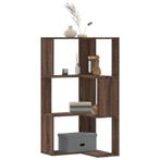 vidaXL Boekenkast 3-laags hoek 50x50x102 cm bewerkt hout, Huis en Inrichting, Kasten | Boekenkasten, Verzenden, Nieuw