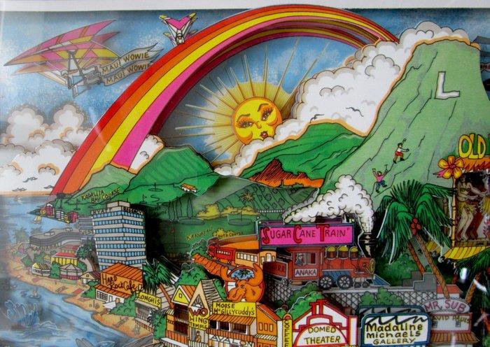 Charles Fazzino (1955) - 3D From Maui With Love, Antiek en Kunst, Kunst | Designobjecten