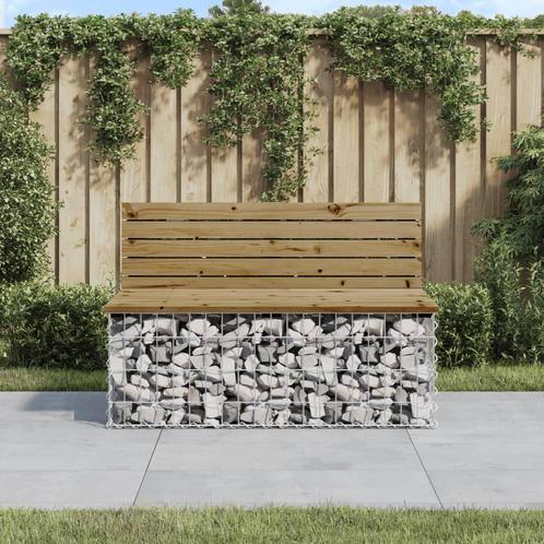 vidaXL Tuinbank schanskorfontwerp 103x70x65 cm geïmpregneerd, Tuin en Terras, Tuinsets en Loungesets, Nieuw, Verzenden