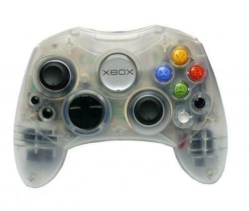 Microsoft Xbox Classic S Controller Crystal + Breakaway K..., Games en Spelcomputers, Spelcomputers | Xbox Original, Zo goed als nieuw