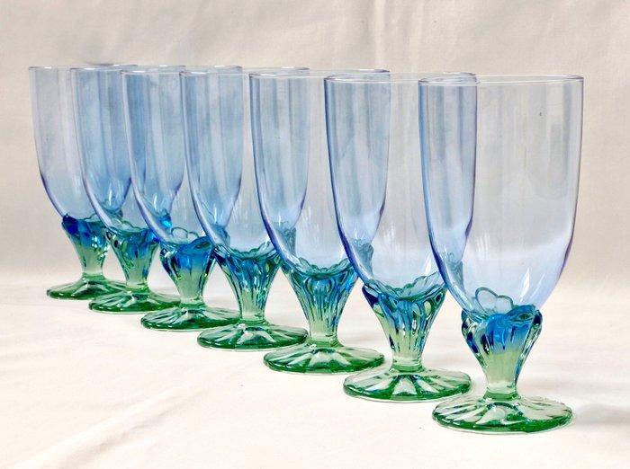 Luigi Bormioli Rocco - Drinkset (7) - Bahia - Gekleurd Glas, Antiek en Kunst, Antiek | Meubels | Tafels