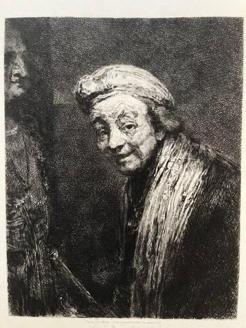 Jules Jacquemart (1837-1880), after Rembrandt - Portret van beschikbaar voor biedingen