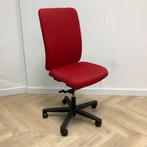bureaustoel zonder armleuningen, Rode stoffering - zwart, Huis en Inrichting, Bureaustoelen, Ergonomisch, Gebruikt, Rood, Bureaustoel