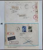 België 1941 - 2 Brieven Vierde Orval Luchtpost + Censuur -, Postzegels en Munten, Gestempeld