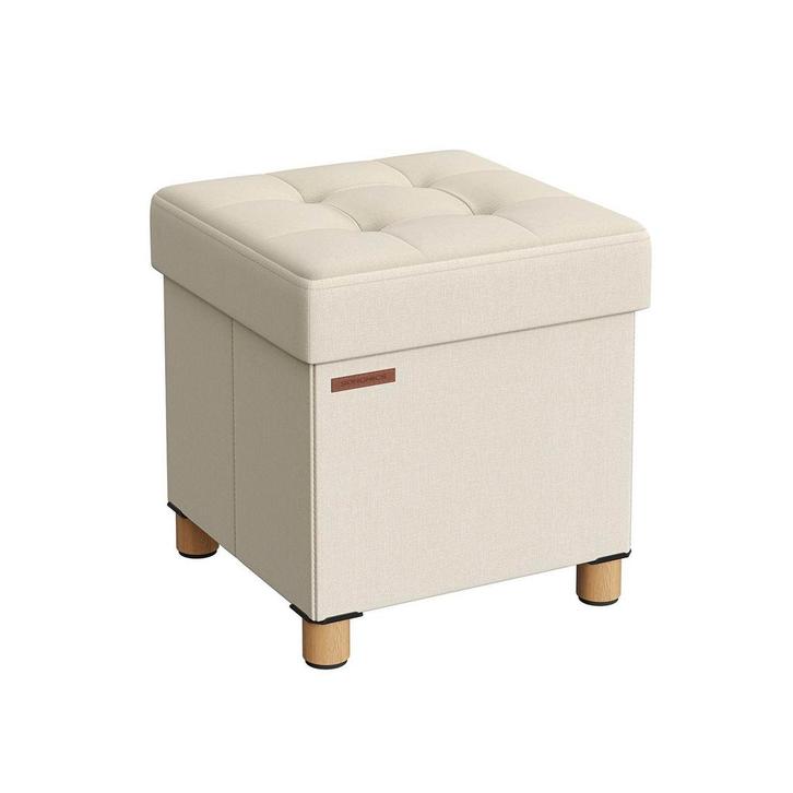 Creme Pouf / Voetenbank | Pliable | Tweede Kansje! Mis m..., Huis en Inrichting, Zetels | Voetbanken en poefs, Minder dan 50 cm