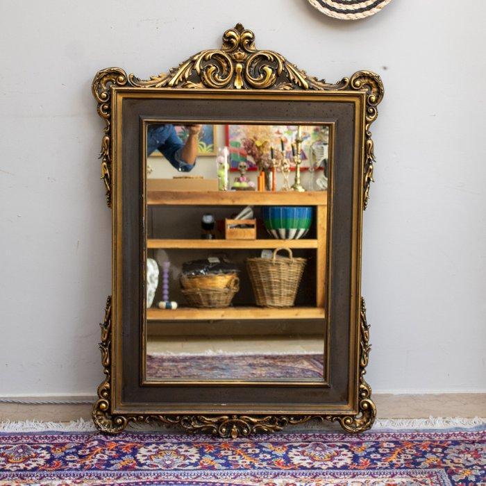 Spiegel - Glas, Hout - Cimasa, Antiek en Kunst, Curiosa en Brocante