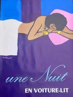 Bernard Villemot - “Le Nuit - en voiture lit “ - Jaren 1970