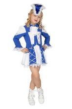 Majorette Kostuum Blauw Meisje, Verzenden, Nieuw