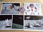 NASA Original Apollo-15 patch and five photos. - 1970-1980, Nieuw