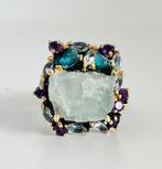 Zonder Minimumprijs - Ring 925 zilver zwart gerhodineerd -, Handtassen en Accessoires, Ringen, Nieuw