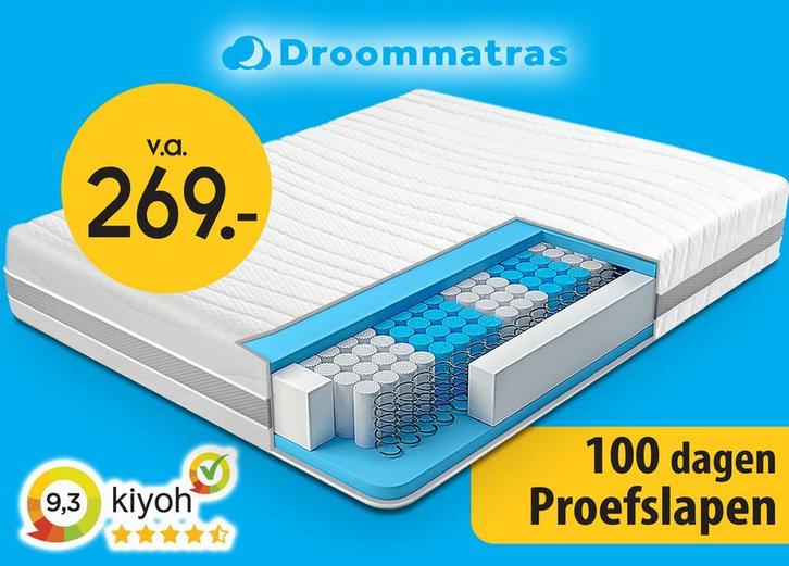 Matras 80x200 cm pocketveringmatras met 7 comfort zones, Huis en Inrichting, Slaapkamer | Matrassen en Bedbodems, 80 cm, 200 cm