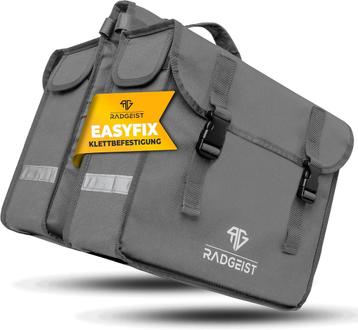 2dekans | RADGEIST dubbele fietstas voor bagagedrager I beschikbaar voor biedingen