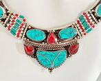 Turquoise en koraal - vintage Tibetaanse zilver -, Verzamelen