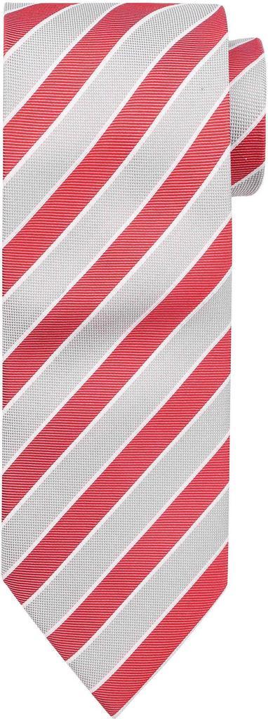 Stropdas Zijde Rood Grijs Streep maat  Heren, Kleding | Heren, Stropdassen, Rood, Nieuw, Verzenden