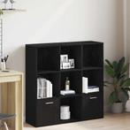 vidaXL Boekenkast 98x29x97,5 cm bewerkt hout zwart, Huis en Inrichting, Kasten | Boekenkasten, Verzenden, Nieuw