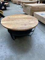 Camrose salontafel, mangohout + metaal (nieuw, outlet), Huis en Inrichting, Tafels | Salontafels, Nieuw, Overige houtsoorten
