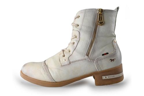 Mustang Veterboots in maat 42 Grijs | 5% extra korting, Kleding | Dames, Schoenen, Grijs, Gedragen, Overige typen, Verzenden