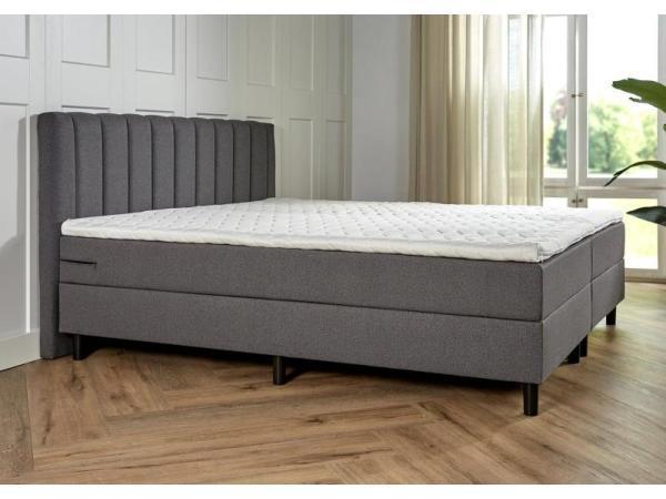 Veiling - Boxspring Westerhaar  afmeting 180 x 200, Antracie, Maison & Meubles, Chambre à coucher | Lits boxsprings