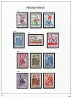 België 1960/1969 - Jaren 60: volledige verzameling zegels