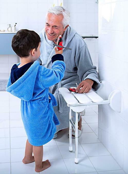 Ridder Pro ondersteuning voor douchezitje opklapbaar chroom, Doe-het-zelf en Bouw, Sanitair, Ophalen of Verzenden