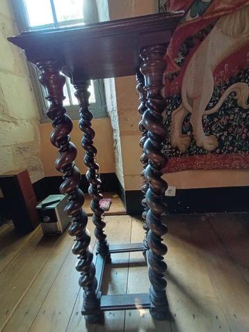 Pied de table - Bois - Support pour plantes ancien