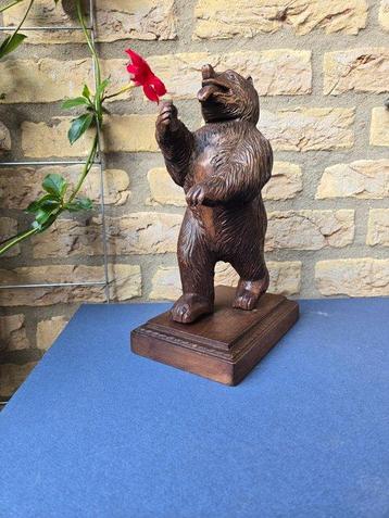 Figurine - Wandelende Beer - 1 kg - Ronce de noyer