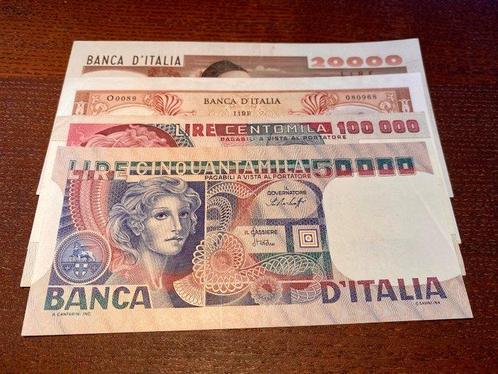 Italië. - 10.000 + 20.000 + 50.000 + 100.000 Lire Various, Postzegels en Munten, Munten | Nederland