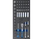 Werkplaats Gereedschapswagen lade 1/3: dop set 1/4 50 delig, Auto diversen, Autogereedschap, Verzenden, Nieuw