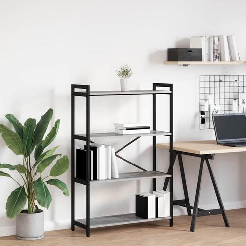 vidaXL Boekenkast Grijs sonoma 80 x 30 x 118 cm Bewerkt hout, Huis en Inrichting, Kasten | Boekenkasten, Nieuw, Verzenden