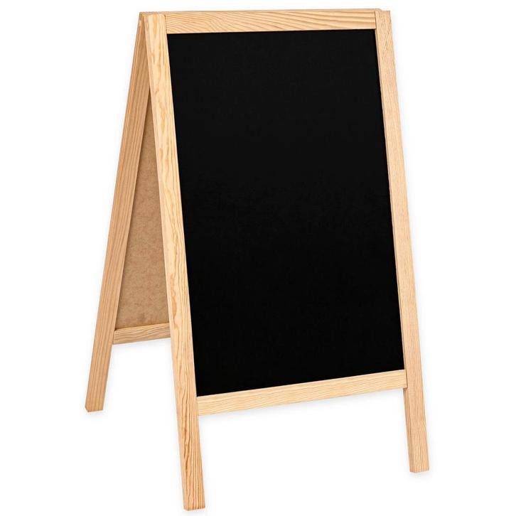 Krijtstoepbord | CLASSIC | Hout | Naturel |, Zakelijke goederen, Horeca | Keukenapparatuur, Nieuw in verpakking, Verzenden