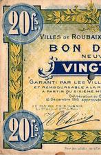 20 Francs France Komitat 59 – Roubaix – Tourcoing – mu, Verzenden