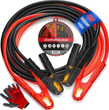 MASKO® Startkabels Auto 4 Meter 1500A voor benzine, diesel