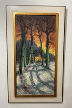Johannes (‘Jos’) van Dijk (1913-2000) - Bosgezicht in winter, Antiek en Kunst, Kunst | Schilderijen | Klassiek