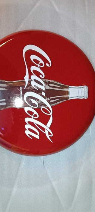 Coca-Cola - Coca-Cola reclamebord, emaille - Emaille bord -, Antiquités & Art, Antiquités | Assiettes décoratives & Carrelages