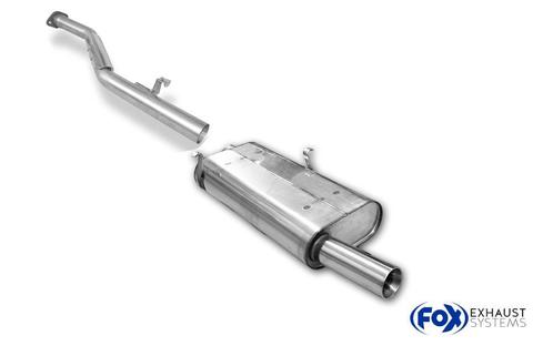 FOX BMW E30 318is einddemper en voordemper vervangingspijp -, Auto-onderdelen, Uitlaatsystemen, Nieuw, Verzenden