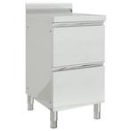 vidaXL Commerciële keukenkast met 2 lades 50x60x96 cm, Verzenden