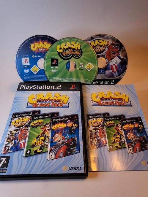 Crash Bancicoot Action Pack Playstation 2, Consoles de jeu & Jeux vidéo, Jeux | Sony PlayStation 2, Enlèvement ou Envoi