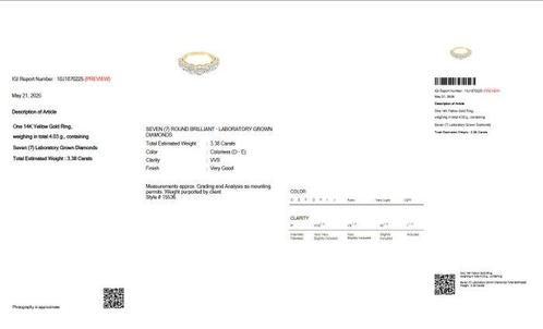 Zonder Minimumprijs - Eeuwigheidsring - 14 karaat Geel goud, Handtassen en Accessoires, Antieke sieraden