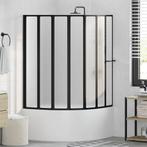 vidaXL Douche en badscherm 140 x 168 cm 7 panelen met, Verzenden, Nieuw