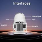 HY300 Draagbare Projector - 200 ANSI Lumen - Android 11, TV, Hi-fi & Vidéo, Projecteurs dias, Verzenden