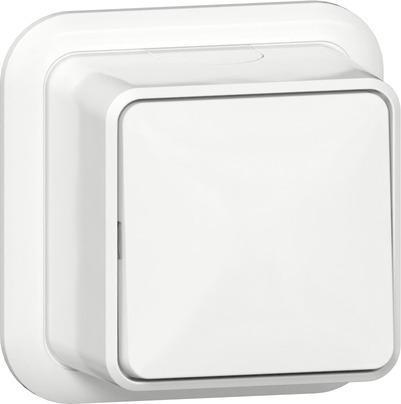 Gira Opbouw Tussen Schakelaar Puur Wit - 310711, Doe-het-zelf en Bouw, Elektriciteit en Kabels, Verzenden