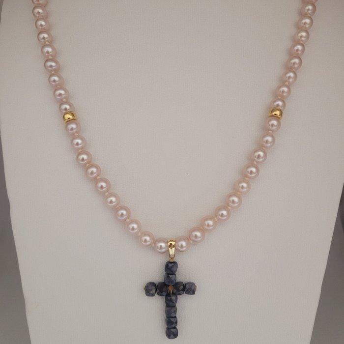 Zonder minimumprijs - Ketting met hanger - 18 karaat Geel, Handtassen en Accessoires, Antieke sieraden