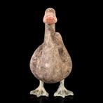 Oud-Chinees, Han-dynastie Aardewerk vogel met bronzen poten, Antiek en Kunst