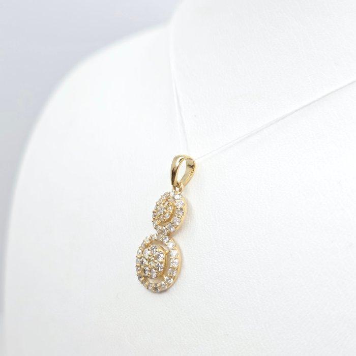 Zonder Minimumprijs - Hanger - 14 karaat Geel goud - 0.65ct., Handtassen en Accessoires, Antieke sieraden