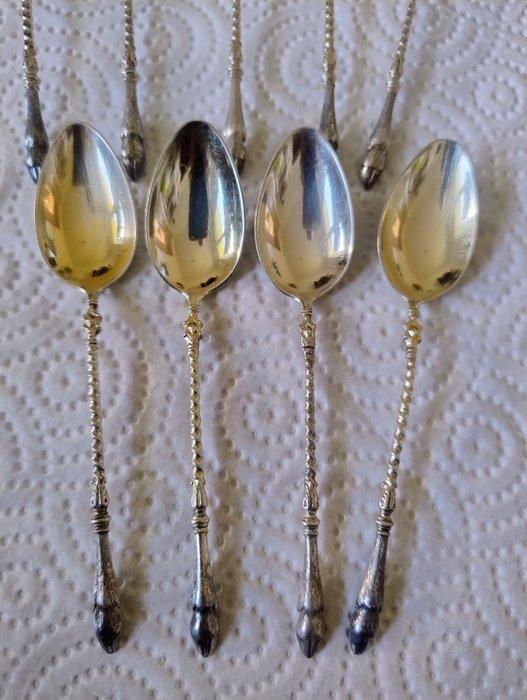 Lepel (9) - Zilver - Lepel koevoet, Antiek en Kunst, Antiek | Zilver en Goud