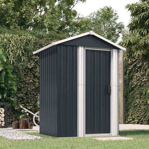 vidaXL Tuinschuur 126x97,5x177 cm gegalvaniseerd staal, Tuin en Terras, Tuinhuizen, Nieuw, Verzenden