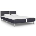 vidaXL Bedframe zonder matras 135x190 cm kunstleer zwart, Verzenden, Nieuw