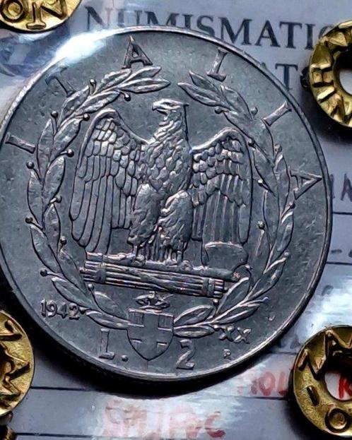 Italië, Koninkrijk Vittorio Emanuele III. 2 Lire 1942, Postzegels en Munten, Munten | Europa | Niet-Euromunten