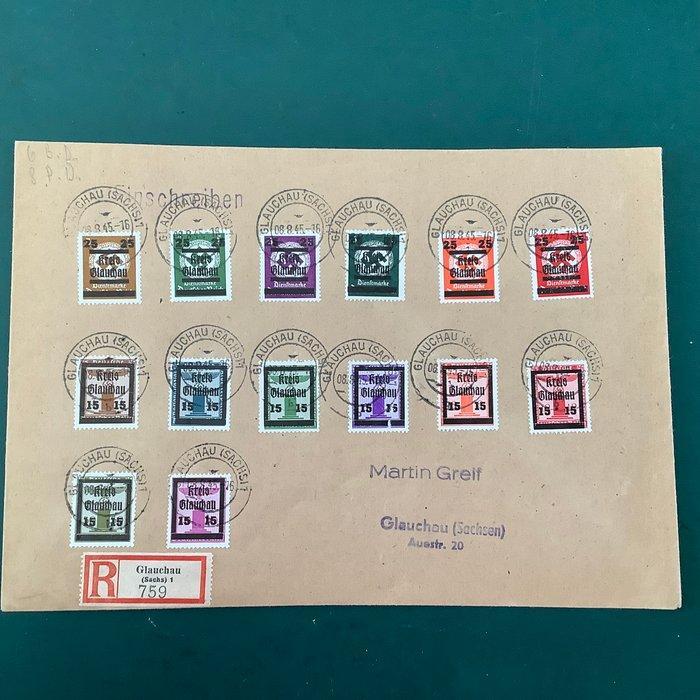 Allemagne - Zones postales locales 1946 - Glauchau : 14, Timbres & Monnaies, Timbres | Europe | Allemagne