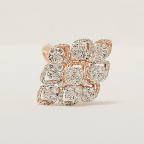 Bague tendance - 14 carats Or blanc -  1.85ct. tw. Diamant, Bijoux, Sacs & Beauté, Bijoux anciens